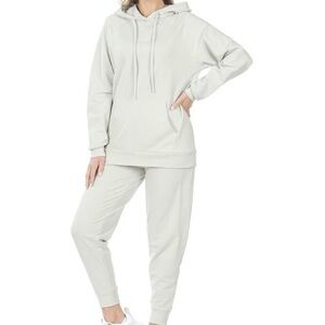 Bone Hoodie and Jogger Set